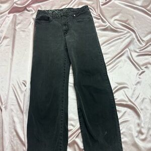 FDJ French Dressing Jeans Olivia Black Mid Rise Slim Straight | 24x30